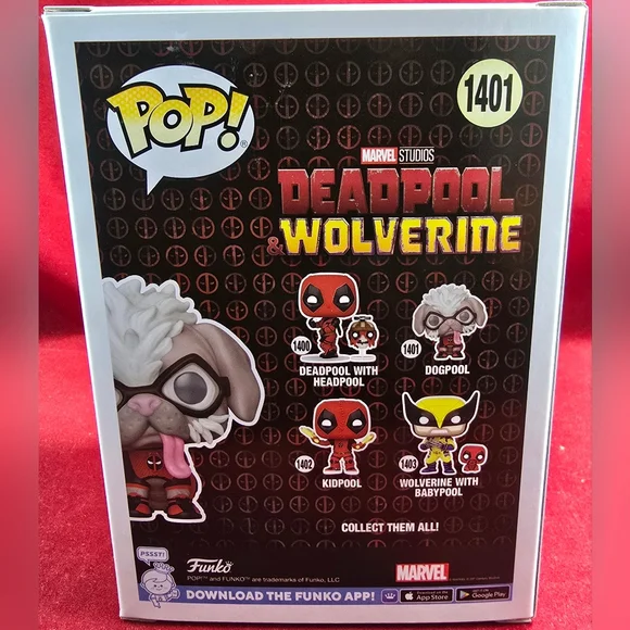 Dogpool funko # 1401 (nib) With Pop Protector - Picture 7 of 7